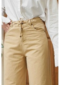 Resim Neways 1123-bağcıklı Bol Paça Pfd Pantolon Bej Çok Renkli 