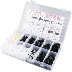 Resim 292 Adet Araba Tutucu Klipsleri Çeşitleri Araba Paneli Trim Plastik Bağlantı Elemanları Perçin Klipsleri Seti 