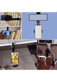 Resim Dikiz Aynasına Takılabilen Eklemli Telefon Tutucu Aparat 5365 