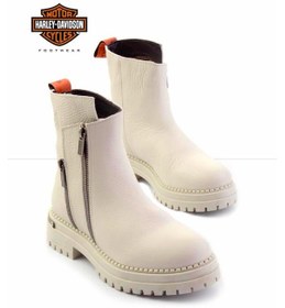 Resim Harley Davidson Beige Leather Kadın Bot & Bootie Hd0777003903 001 