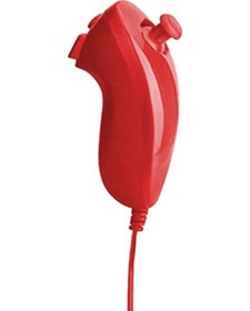 Resim Kırmızı-1 Adet-sol Sağ El Nunchuck Wii El Kavisli Oyun Kolu Denetleyicisi Nintendo Wii Oyun Denetleyicisi Nunchuck Wii Gamepad Için 