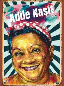 Resim Adile Naşit Retro Poster Tablo Mdf Dekoratif Baskı 