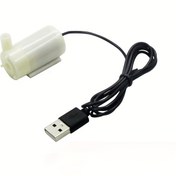 Resim 1 adet Ultra-Sessiz USB Su Geçirmez Pompa - Akvaryumlar & Küçük Çeşmeler için Yüksek Verimli, Düşük Güç Tüketimi, Beyaz, Dayanıklı 100.58cm Kablo & Ayarlanabilir Akış Kontrol Valfi ile 