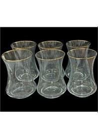 Resim Sandro Moreno 1453 6 Lı Çay Bardak Altın 