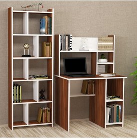 Resim Kalenderdekor1 Kalender Dekor Jimmy Snow 90 Cm Çalışma Takımı Jm03 Beyaz - Ceviz 