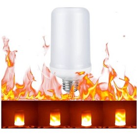Resim Hombey Led Alev Ampülü E26 - 2 Işık Modu Canlı Alev + Sürekli Aydınlatma - Dekoratif 99 Smd2835 Işık Kaynağı 
