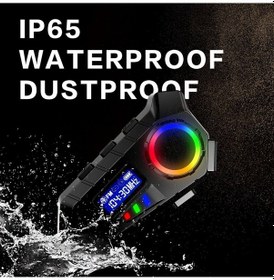 Resim Çeşithane Motosiklet Kaskı Bluetooth Kulaklık Seti - Akıllı Kask Aksesuarı, Eller Serbest Çağrı Cev 