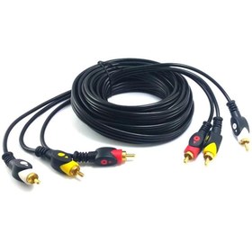 Resim electroon 3rca 3rca Gold Görüntü Ve Ses Kablosu 1,5metre 