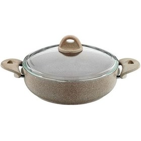 Resim Saflon Sf8628Gr Granit Line 28 CM Basık Tencere 4.25 Litre 