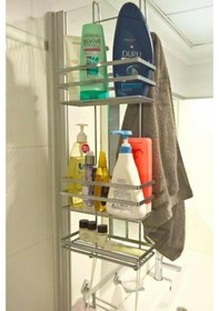 Resim Teknotel Üç Katlı Asmalı Banyo Duş Rafı Krom Lm580 Krom 