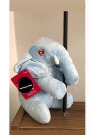 Resim Sevimli Fil Peluş Oyuncak Uyku Arkadaşı Hediyelik Paluş 20 Cm Mavi 