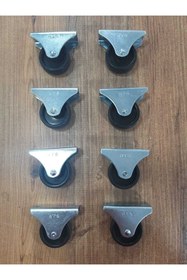 Resim ARON Hts103 Tekerlek Sehpa Masa Büro Ofis Mobilya Tekeri 48mm 8'li Set 