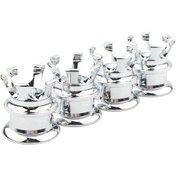 Resim Suntek Başlı Civata Somun Kapakları Tüm Twin Cam Modelleri Için Kapaklar 1999-Sonrası Gümüş 4 Adet 