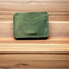 Resim MESACRAFT Unisex Süper Slim Deri Ince Model Kredi Kartı & Kartvizitlik Hakiki Deri Kartlık Makina Dikişi 