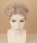 Resim Skygo Saç Kurulama Banyo Duş Bonesi – %100 Pamuk , Fiyonklu Kahverengi 