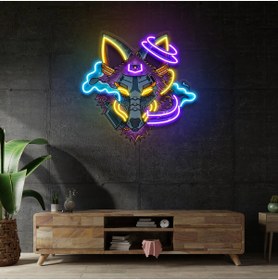 Resim HONEY CONCEPT Wolf Robot Neon Led 
