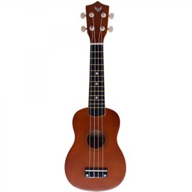 Resim Angel AUK21-BR Kahverengi Soprano Ukulele | Ihlamur Gövde Yumuşak Teller 