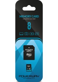 Resim Powerway 8 GB MicroSDHC Hafıza Kartı + Adaptör 