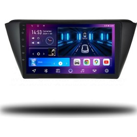 Resim Caros Skoda Fabia 2015-2020 Uyumlu Android Multimedya 4gb Ram 64gb Hafıza 9" 