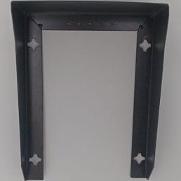 Resim Diafon Zil Paneli Koruyucu Kapı Zili, Metal Yağmurluk Aparatı, Antrasit, 15x20x8 cm 