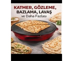Resim Elektrikli Katmer Gözleme Sacı Büyük Boy 