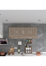 Resim Kenzlife hazır mutfak general crd 060*150*22 mutfak banyo dolabı kapaklı raflı 