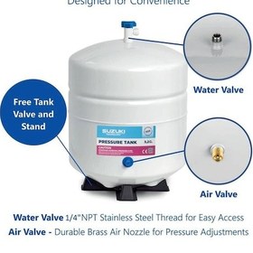 Resim Tüm Su Arıtma Cihazlarına Uyumlu 12 Litre 3.2 Galon Metal Tank 