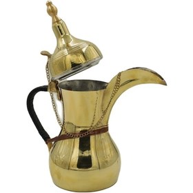 Resim Sarı Bakır Mırra Cezve 21 Cm 