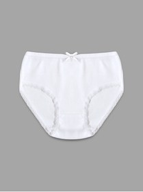 Resim Panfilia %95 Pamuklu Kız Çocuk Likralı Penye Külot 6'lı Set / Slip / İç Çamaşır 