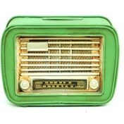 Resim Genel Markalar Dekoratif Metal Radyo Kumbara Vintage Hediyelik 