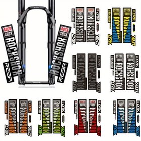 Resim 6 adet/1 set Yeni Dağ Bisikleti Çatal Stickerları Rock Shox SID Yol Bisikletleri için Uygun, MTB Yarış Aksesuarları Dekalleri, Bisiklet Süslemeleri 