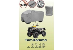 Resim Dokaca Gri Kymco Mxu 700 Atv Brandası, Atv Koruyucu Örtüsü 