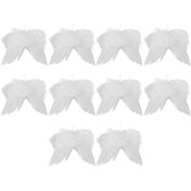 Resim Homyl Tatil Kutlama Düğün Için 10 Adet Melek Kanatları Dıy 12cmx11cm 