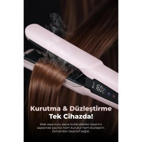 Resim Pirantech KS-914 Profesyonel Kurutma & Düzleştirme Makinesi 1300W 5 Sıcaklık 3 Hız Ayarı 