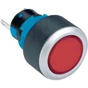 Resim 22mm Sinyal Lambası 2p Led Voltajı 10v 24v Ve 220v Kırmızı 