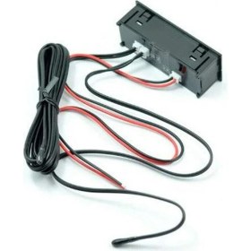 Resim Aek-Tech Dijital Termometre Voltmetre ve Saat Komponent LED 22mm 