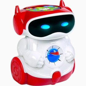 Resim DOC Eğitici Konuşabilen Robot STEM Kodlama Oyuncağı - Kırmızı-Beyaz 