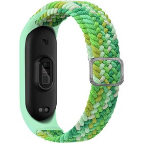Resim Xiaomi Mi Band 6 Uyumlu KRD-49 Örgü Zore Kordon-Colorful Green 