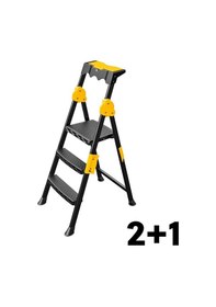 Resim Sgs 2+1 Basamaklı Metal Merdiven Prostep 