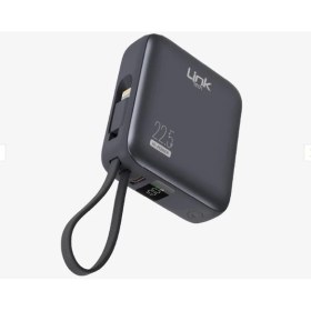 Resim LinkTech PD22 Premium Hızlı Şarj 22.5W Dahili Kablolu 10.000 Mah Powerbank 