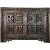 Resim Turkiano Merv Art Gallery Antik Tarz Konsol El Oyma Koyu Kahve Renk M392 