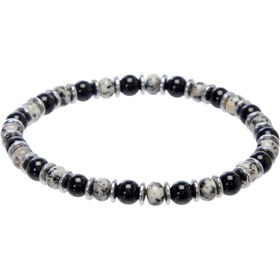 Resim Siyah Onix-Jade Erkek Bileklik - E1BLK0410465-D62 