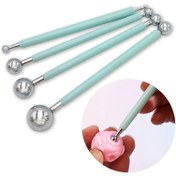 Resim 8 başlıklı 4 adet Töre Modellenme Aracı - Kalem, Top ve Daha Fazlası Seramik ve Seramik Oyma için - Başlangıçlar ve Profesyoneller için Dayanıklı Metal Sanat Seti, Seramik Aksesuarları 