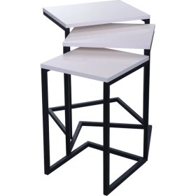 Resim Ats Dekor Dekoratif Tasarım 3'lü Zigon Yan Koltuk ve Laptop Sehpası 