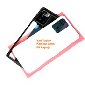 Resim Xiaomi Redmi Note 10 Pro (5G) kasa Arka Pil Batarya Kapağı BEYAZ 