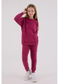 Resim Rolypoly Kız Çocuk Bordo Eşofman Takımı Bordo 