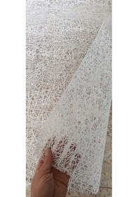 Resim Gri Şeffaf Pvc Masa Örtüsü Hasır Desenli Masa Örtüsü Lüx Model Beyaz 