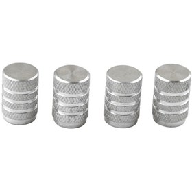 Resim Tenfowee 4 Adet Alüminyum Vana Kapağı, Renk Seçeneği Siyah/altın/gümüş/yeşil/mor , 4x4x2 Cm, 10g Ağırlığı 