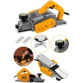 Resim Steiner Alman 4200 W Bakır Sargı Metal Şanzıman Motor Korumalı Çift Bıçaklı Planya Rende Makinesi + 2 Bıçak 