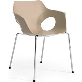 Resim Rapido Ole Plastik Sandalye-bej 